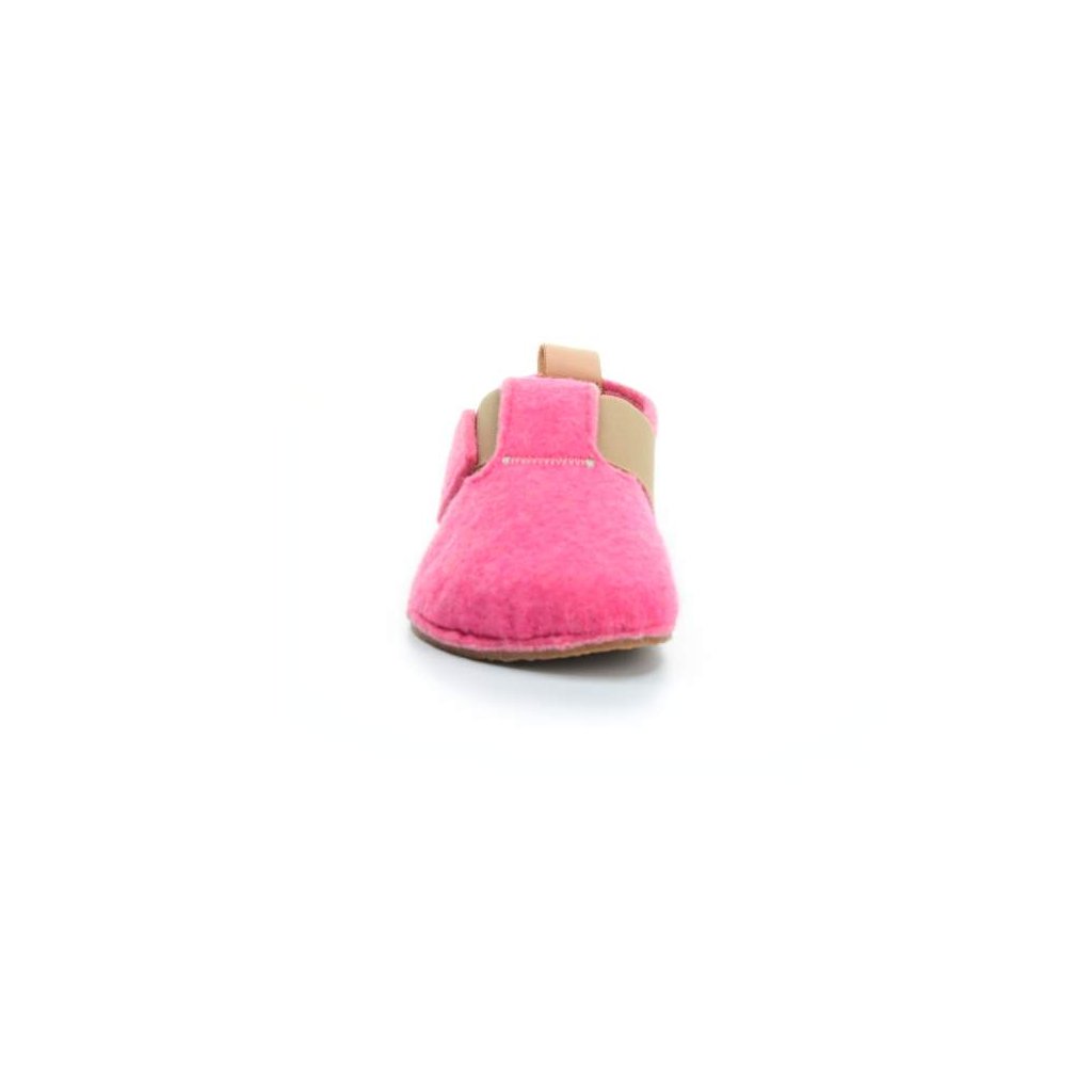 Pegres BF05U Rosa Barfußhauschuhe aus Filz