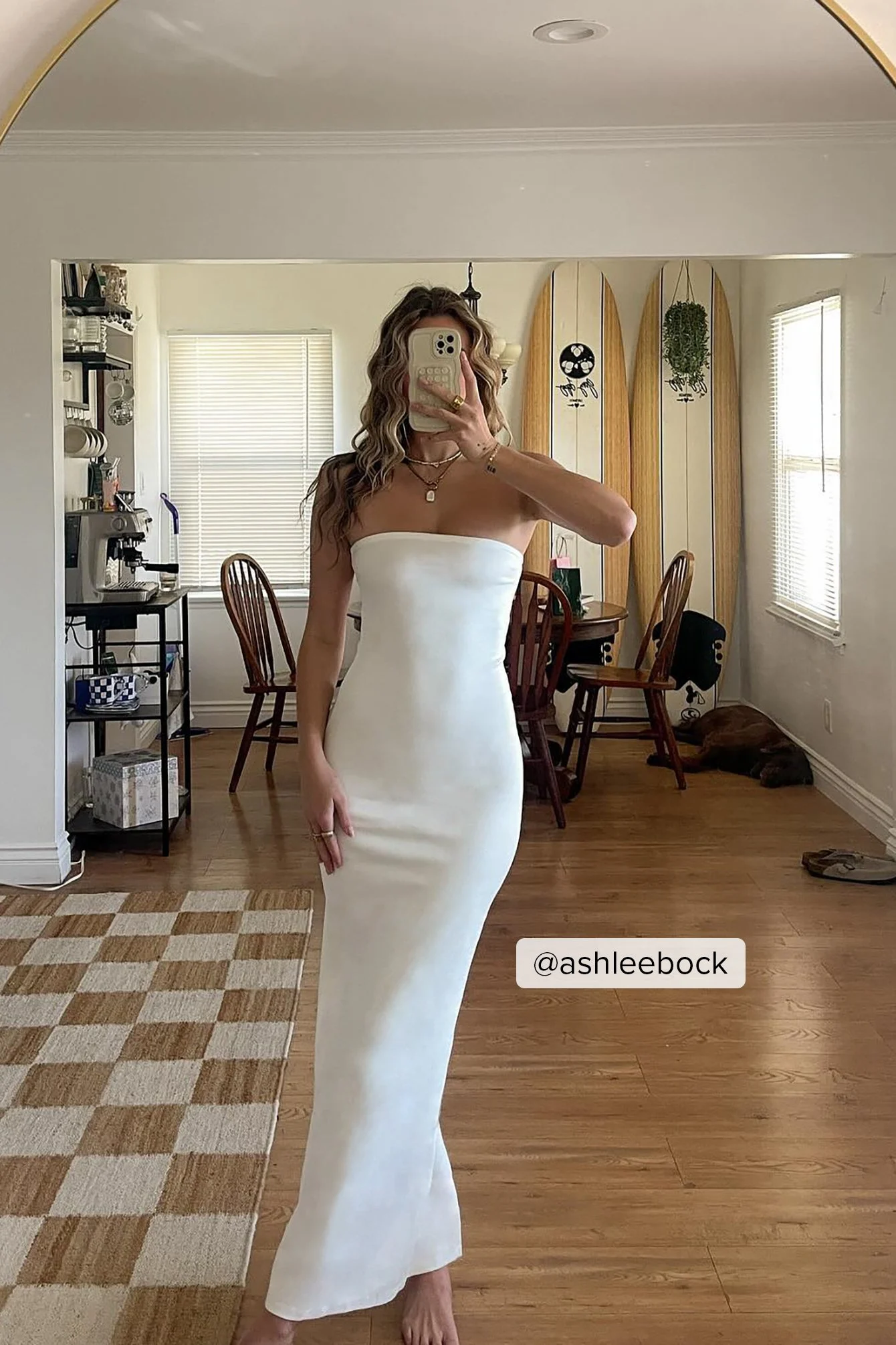 Tube-Maxikleid aus Jersey