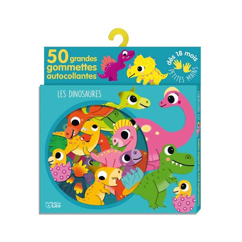 50 gommettes bébés dinosaures - Lito