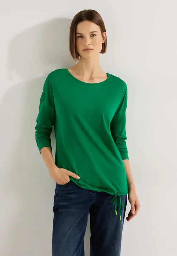 CECIL Shirt mit Smock Details