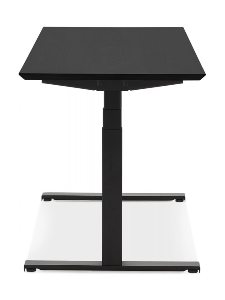 KADIMA DESIGN Elektrischer Sitz-Steh-Schreibtisch aus Holz und Metall | Modern in Schwarz günstig kaufen