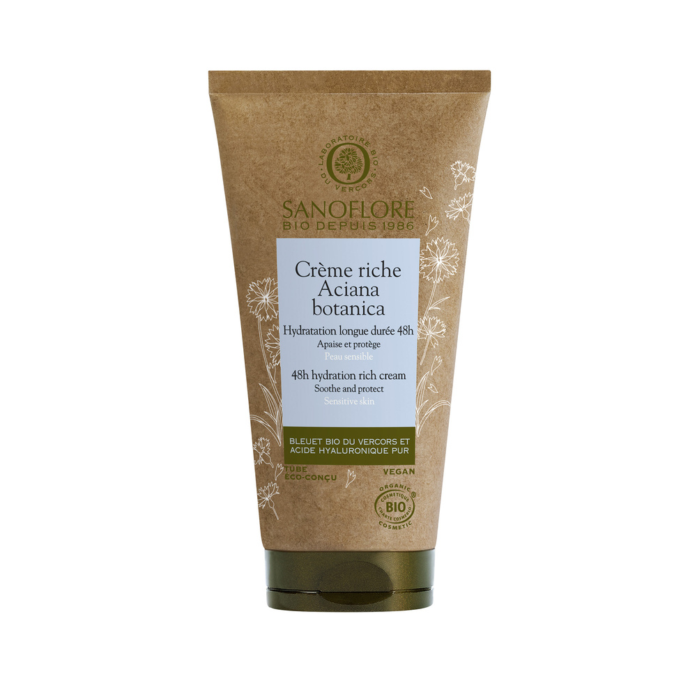 Sanoflore Aciana Botanica Crème riche hydratante apaisante certifiée bio
