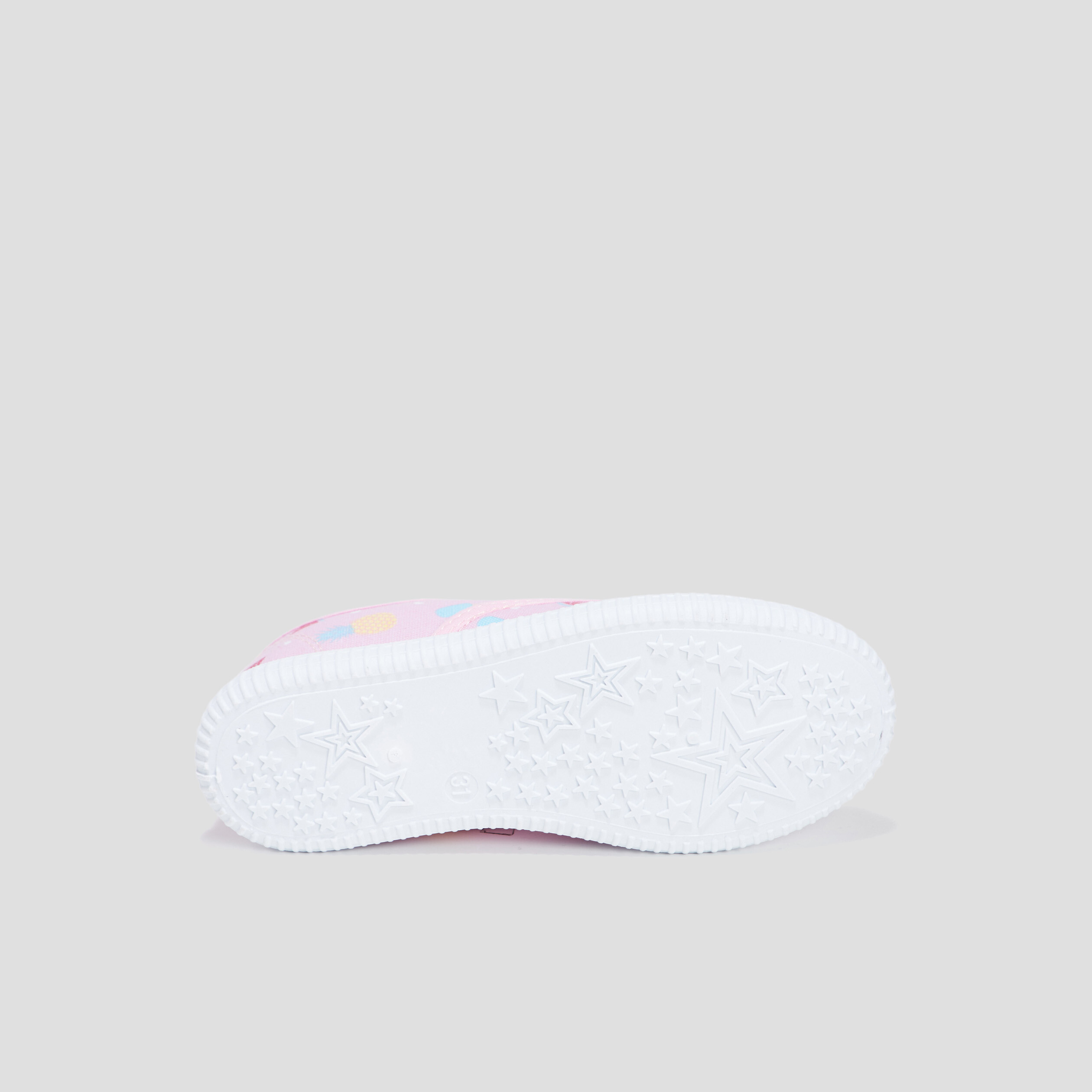 Tennis en toile à lacets rose fille | La Halle