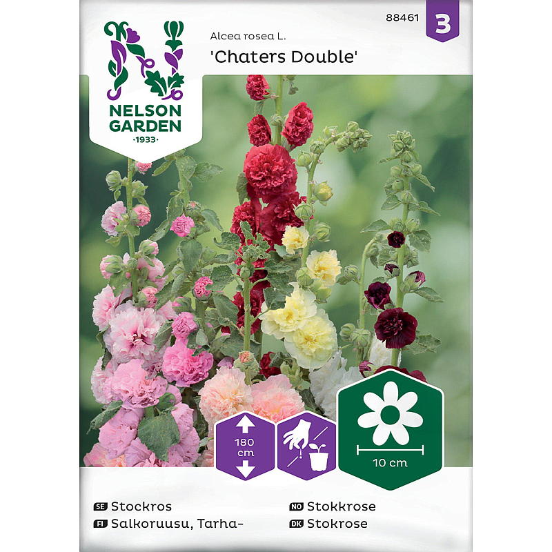 Nelson garden Frø Stokkrose Chaters Double
