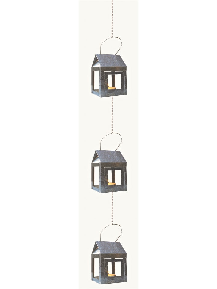 A2Living Hängelaterne Verzinkt 12 cm, 3er Set mit Kette günstig kaufen onesize