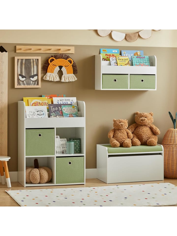 SoBuy Spielzeugtruhe in Weiß - (B)60 x (H)35 x (T)34cm günstig kaufen onesize