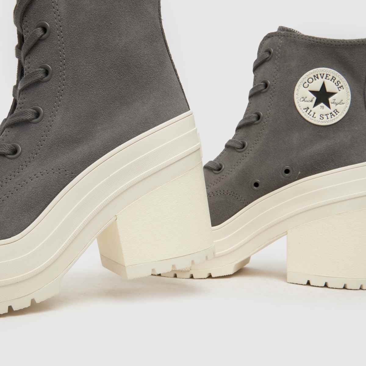 Converse Chuck 70 De Luxe Heel Platform edzőcipők szürke színben