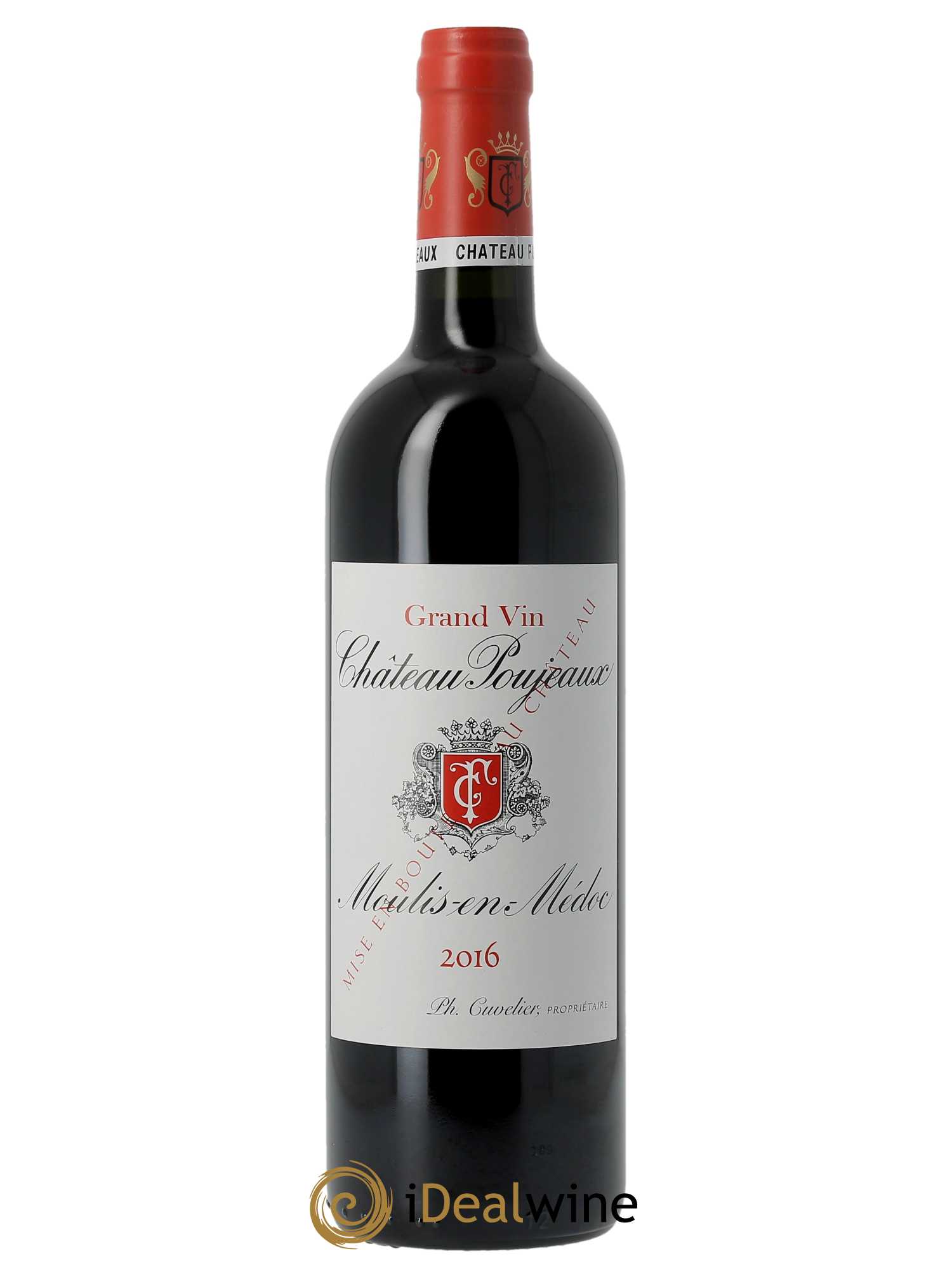 Château Poujeaux (CBO à partir de 6 bts) 2016 - Lot de 1 Bouteille