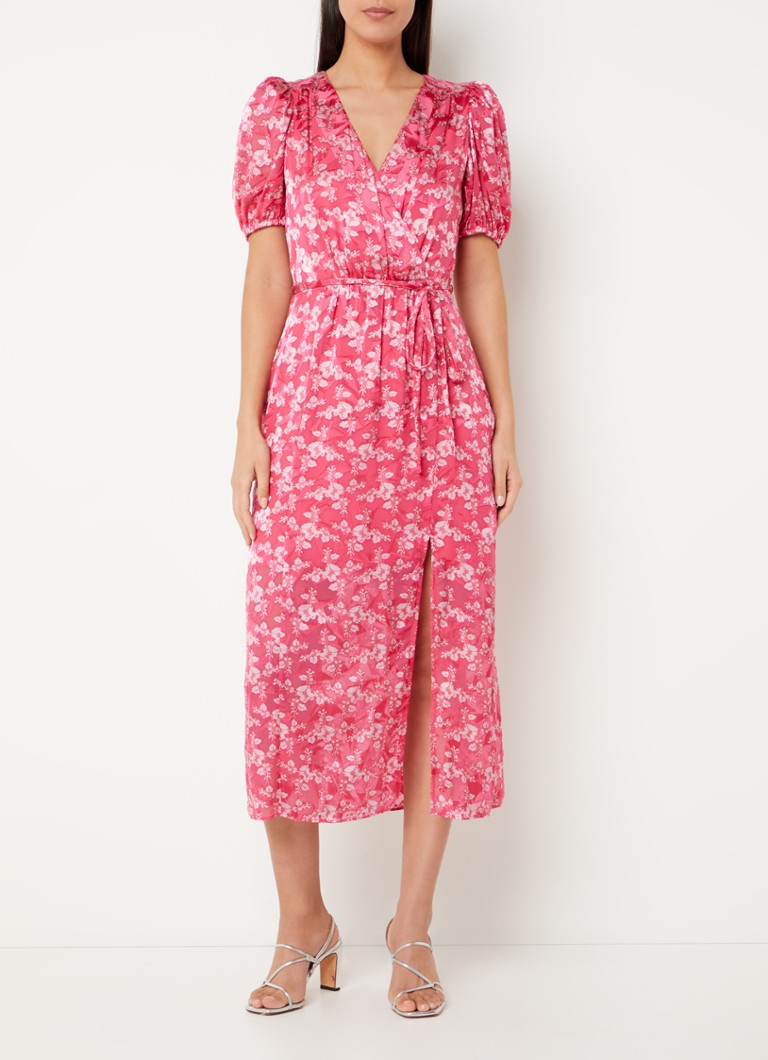 Vestido midi cruzado con estampado floral Elianna de French Connection