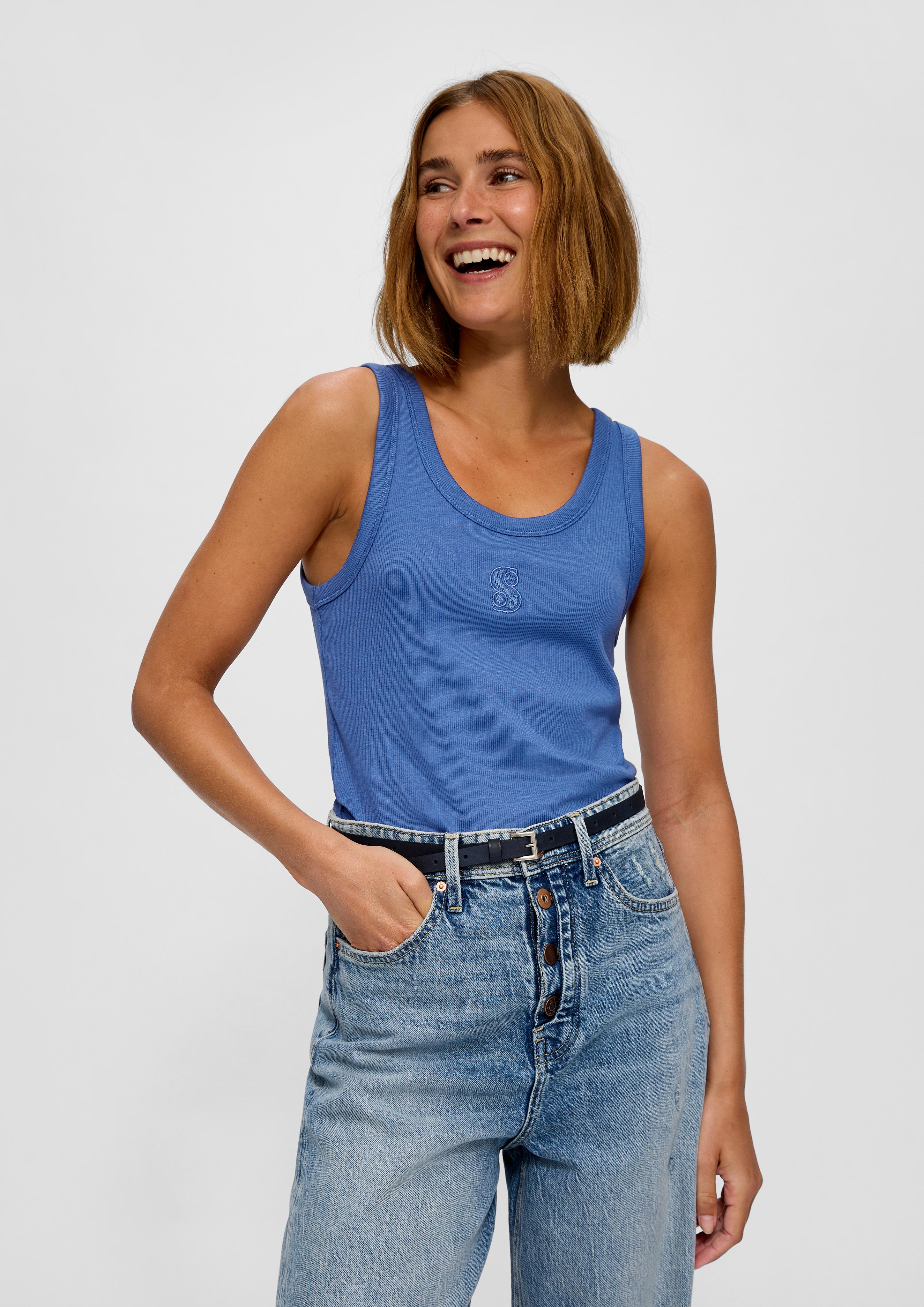 Top aus Baumwollstretch  2136184-5722