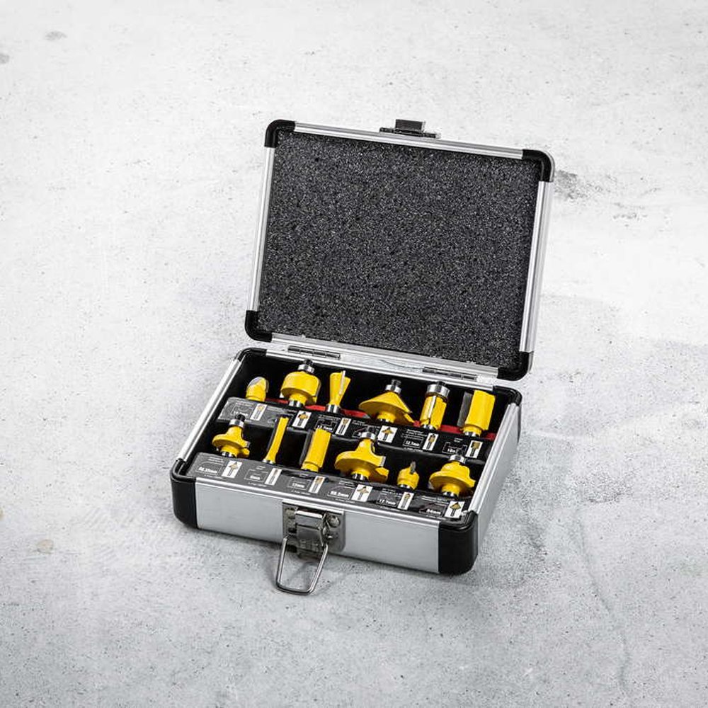 Kraft Werkzeuge Fräser-Set - 12tlg.