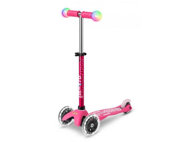 Trottinette 3 roues enfant LED – Mini Micro Deluxe Magic Rose