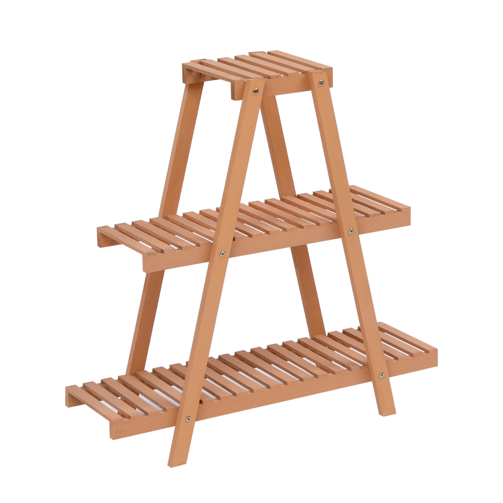Happy Home Happy Home Pflanzenregal aus Holz WPS02-HOL Holz