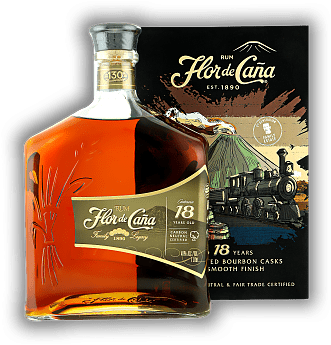 Flor de Cana Centenario Gold 18 Years 1,0 Liter Flor de Cana Centenario Gold 18 Years 1,0 Liter Fein und lieblich mit komplexen Geschmacksaromen. Alter 18 J. - 1	 Liter - Vol 40%