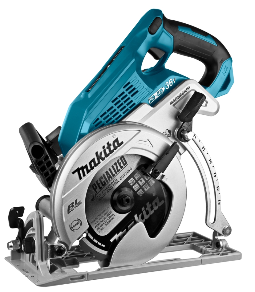Makita DRS780Z akumulatora riņķzāģis 2 x 18 V 185 mm, bez akumulatoriem un lādētāja