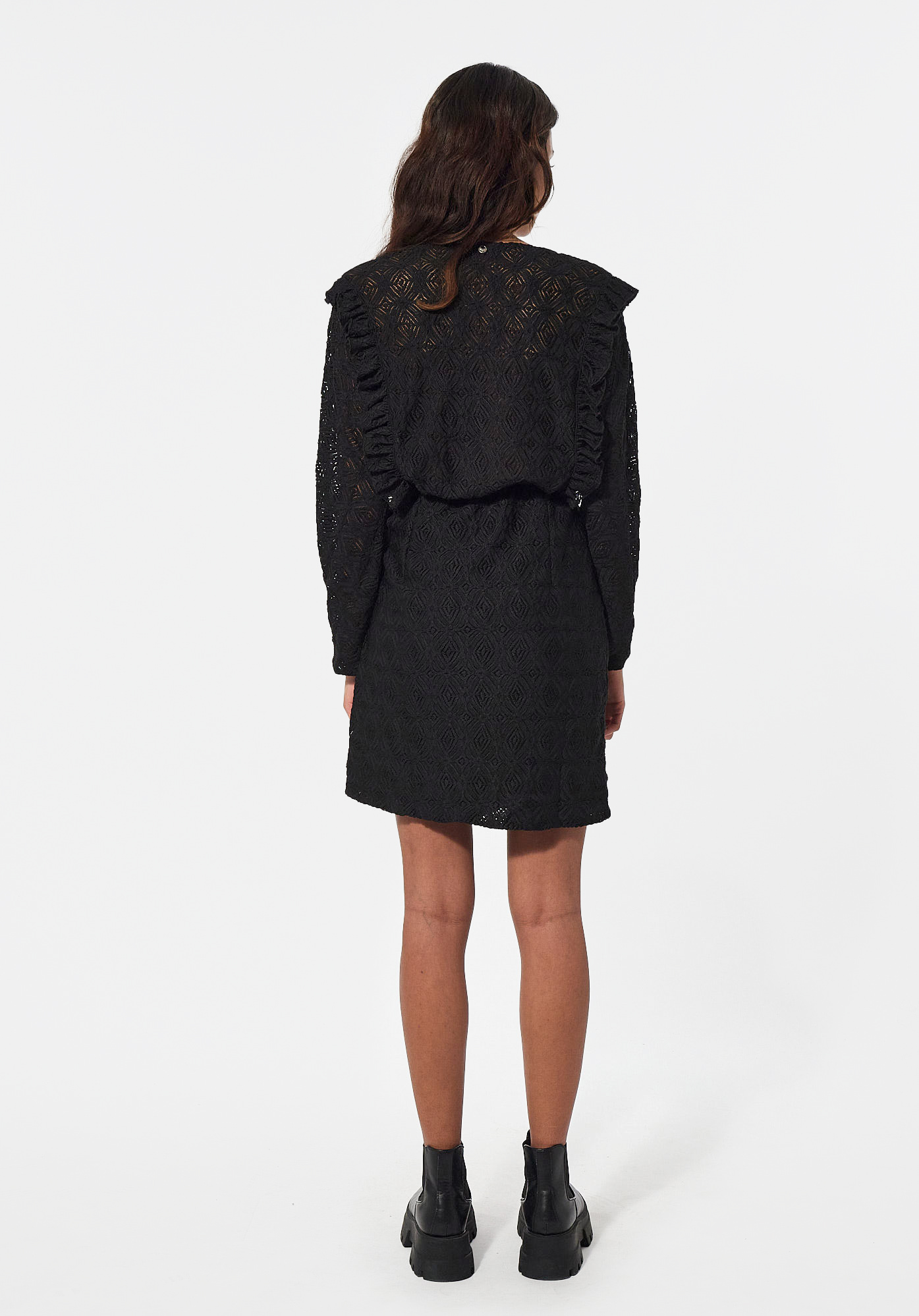 BHIBA  Robe cache-coeur noire Femme