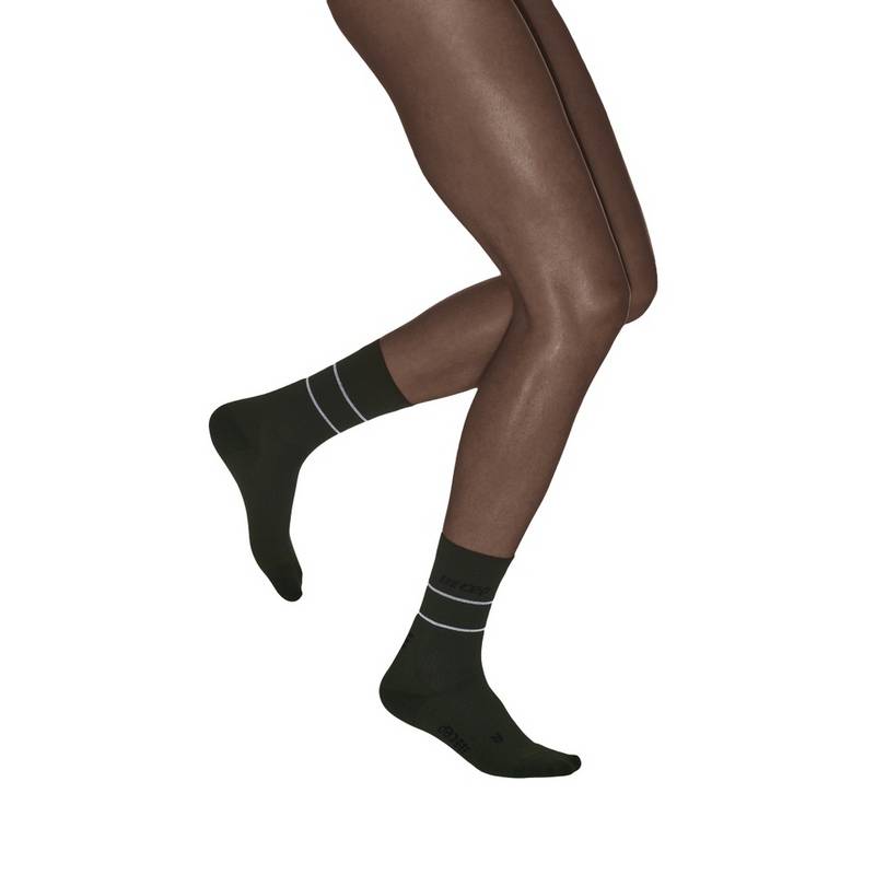 CEP Reflective Mid Cut Socken Damen