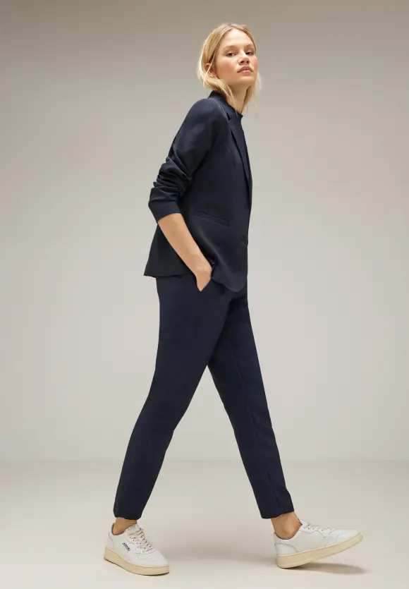 Street One Twill Blazer in Unifarbe
