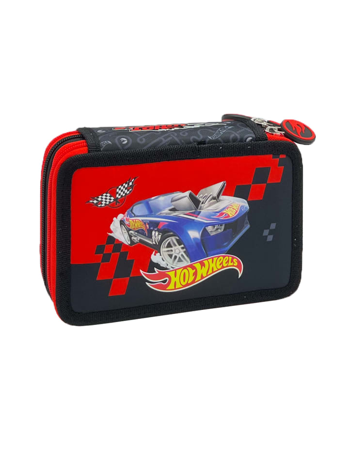 Hotwheels Federmappe Etui mit Inhalt in Schwarz günstig kaufen onesize