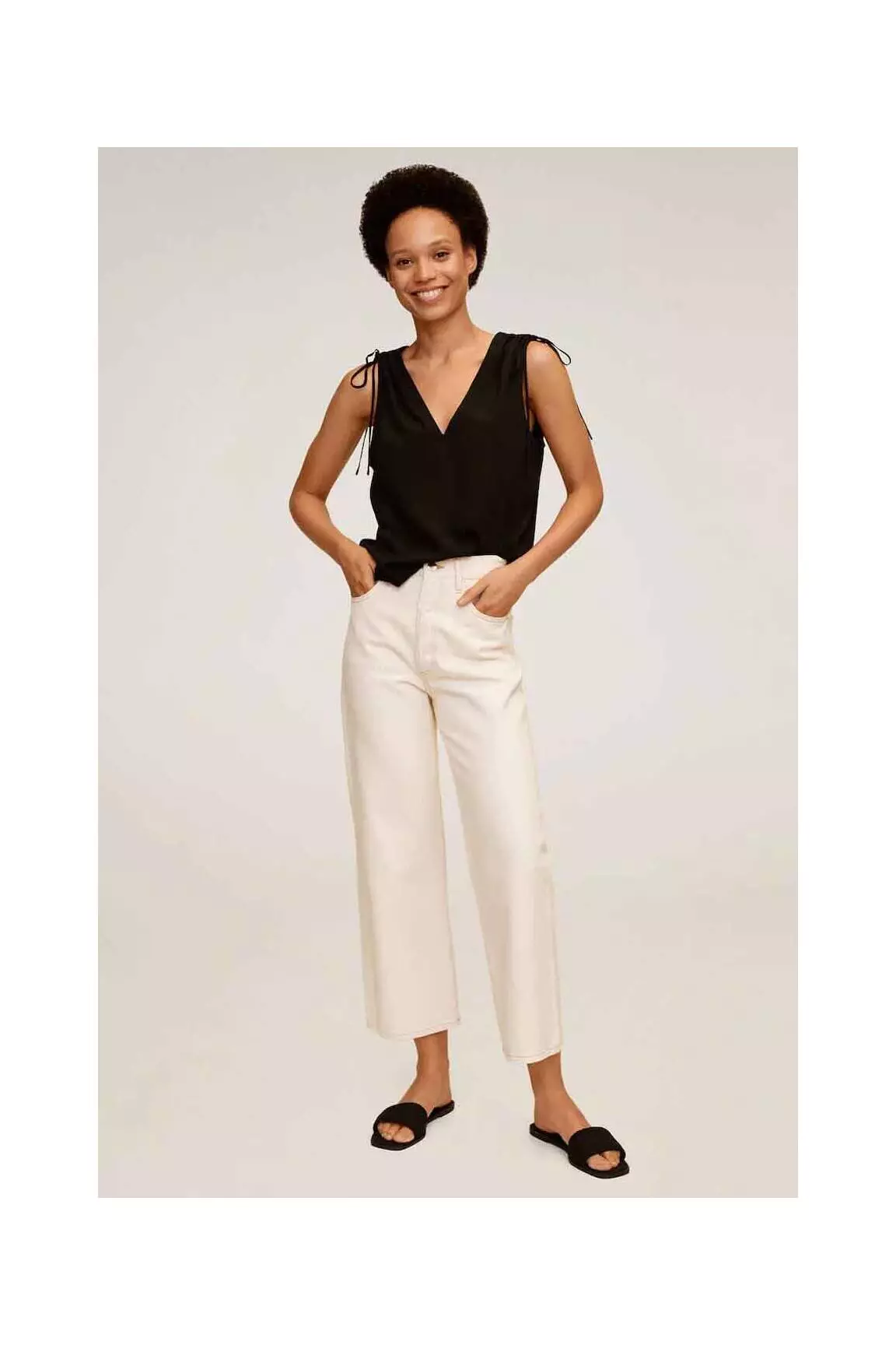Mango Tops Femme couleur noir
