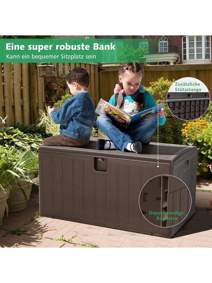 COSTWAY Gartenbox 400 L in Braun günstig kaufen onesize