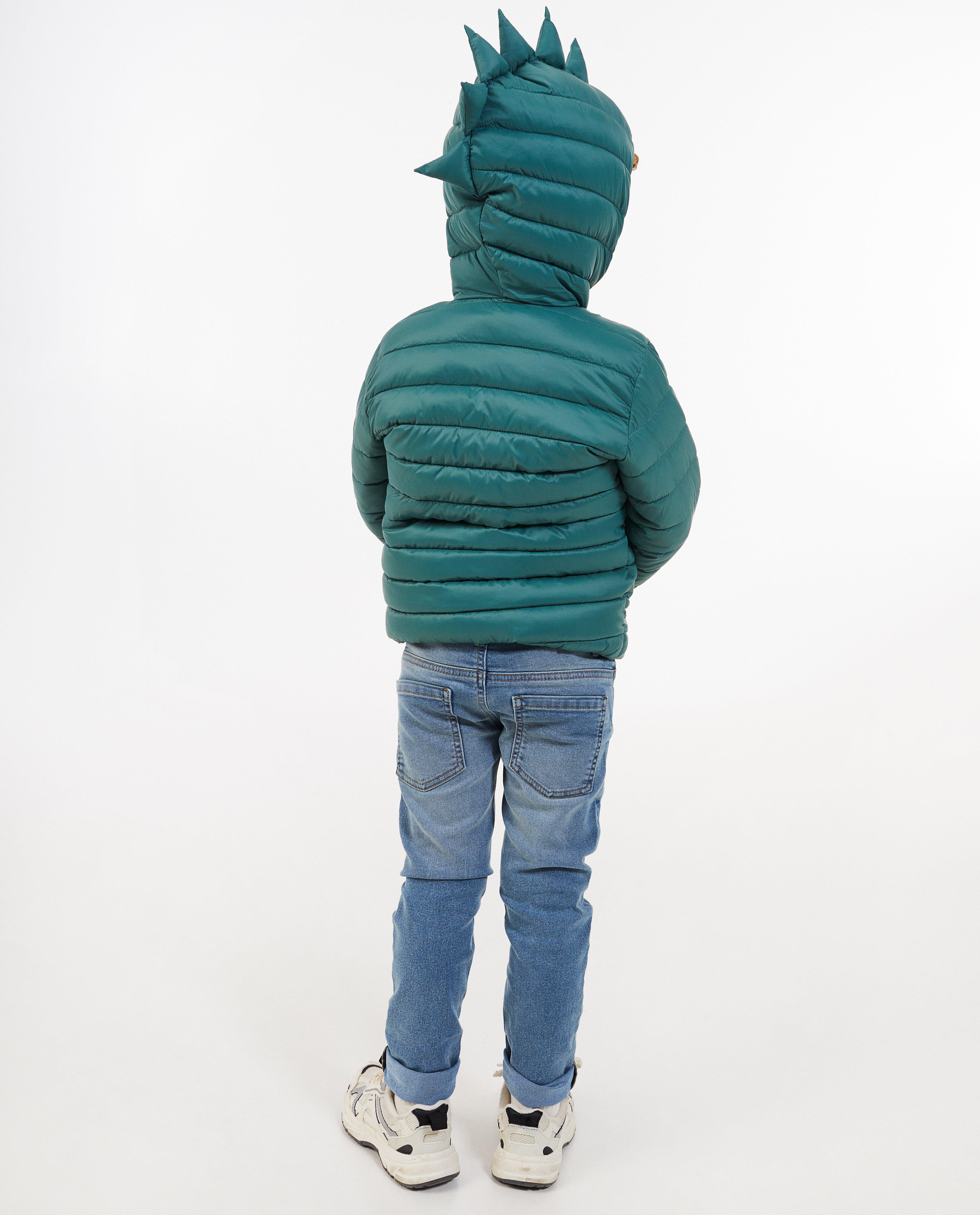 Kidz Nation zöld steppelt kabát khaki