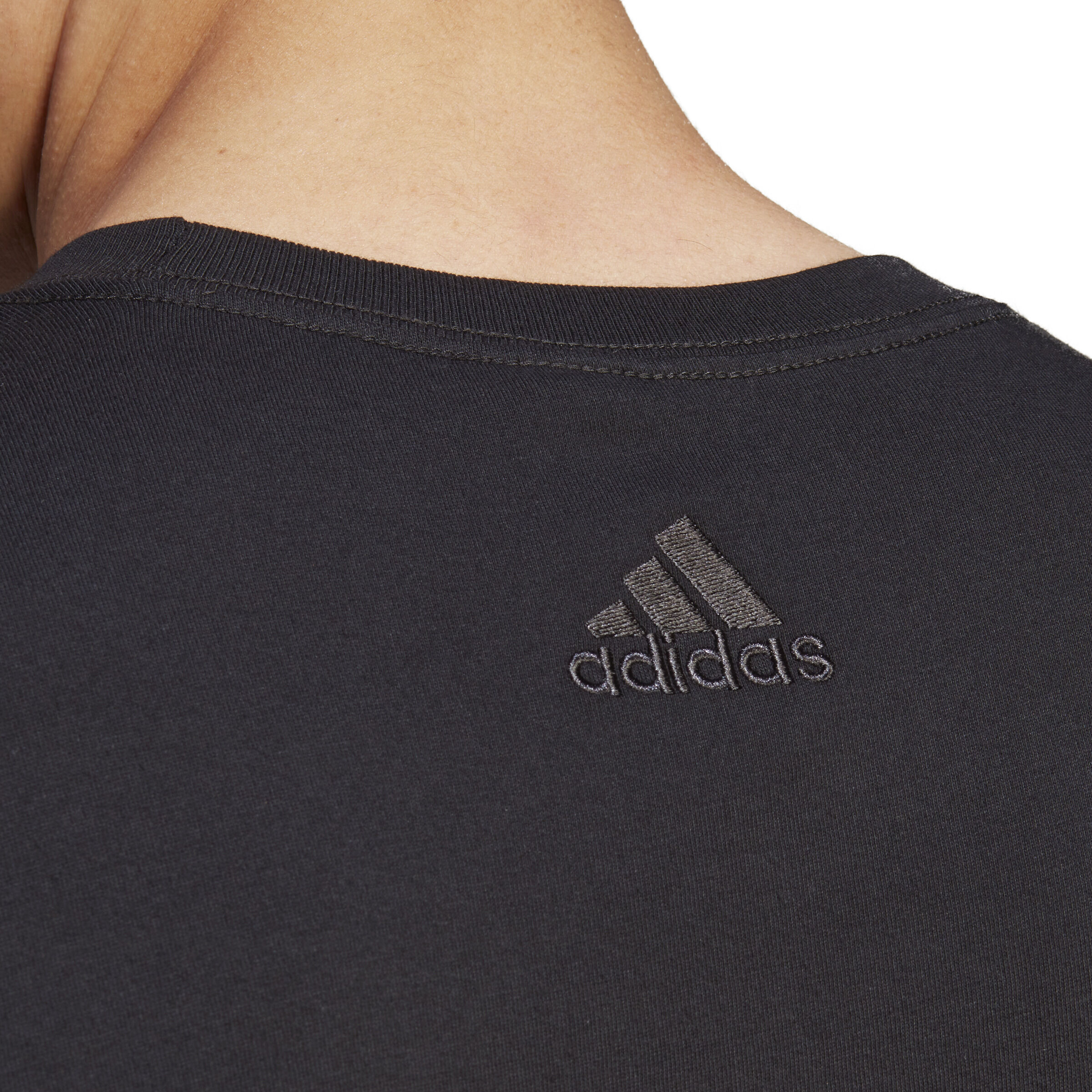 LIN Singel Jersey T-Shirt Herren - Schwarz, Weiß