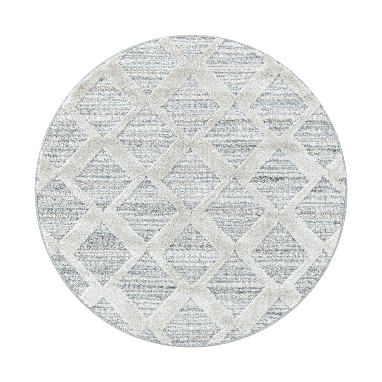 Ayyildiz Teppich, PISA 4703, GREY, 120 x 120 cm