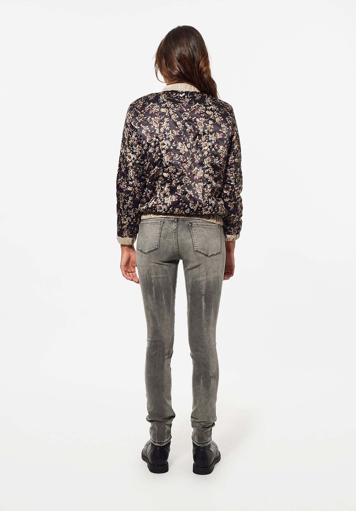 DEAL   Veste réversible fleurie et effet léopard Femme