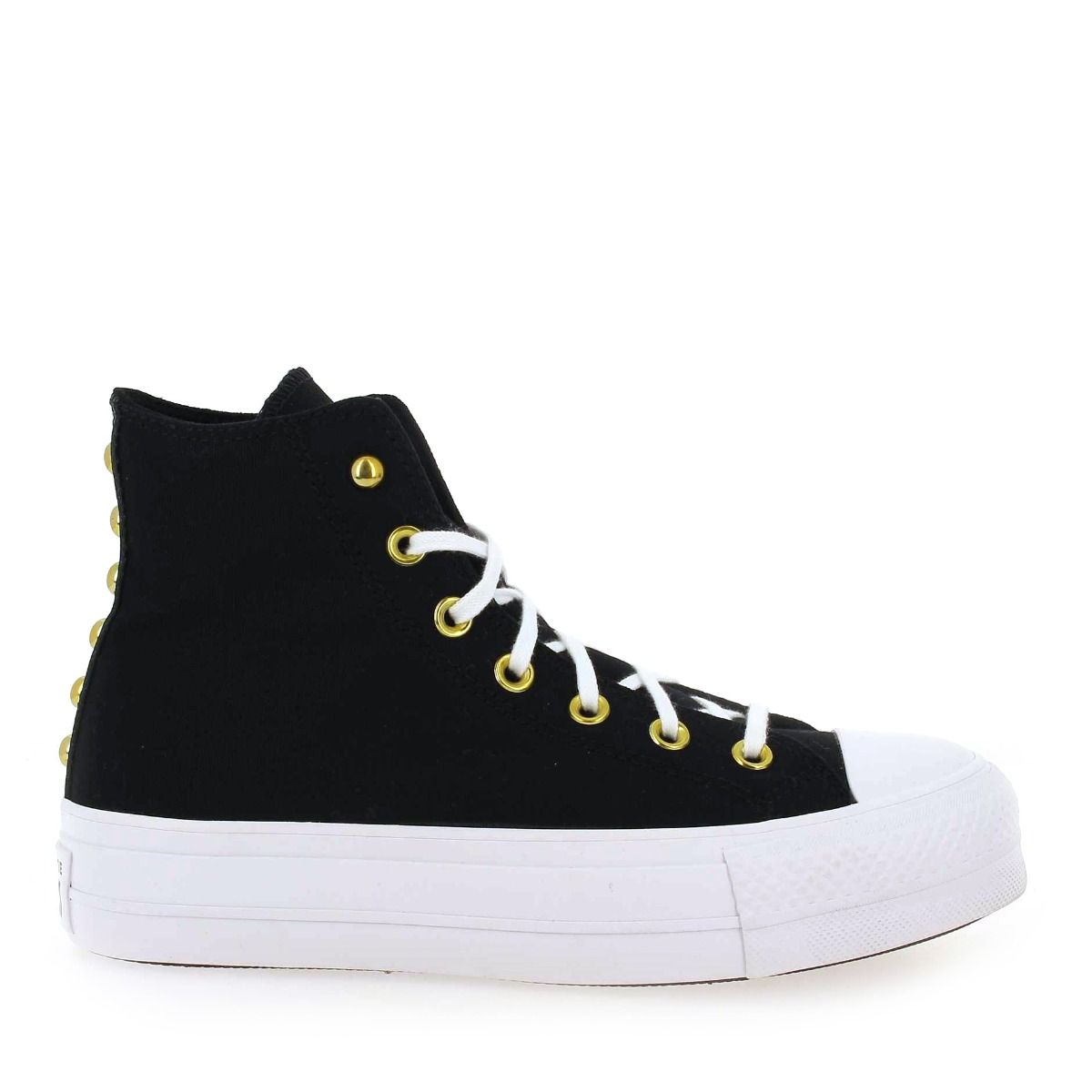 Converse  CTAS LIFT PLATFORM STAR STUDDED - Noir Or