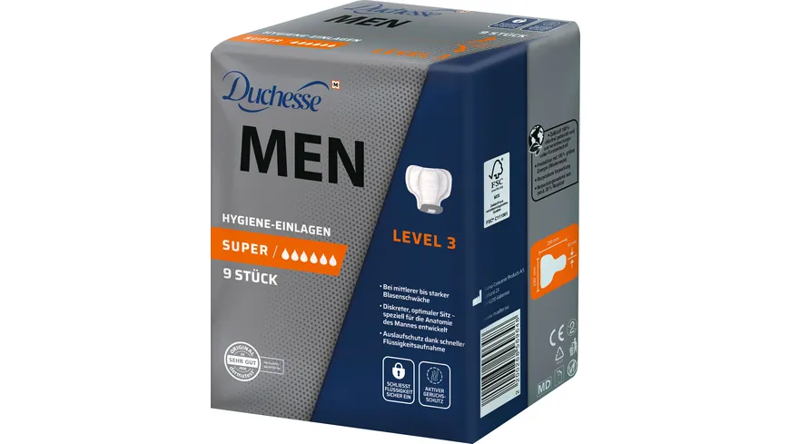 Duchesse MEN Hygiene-Einlagen Level 3
