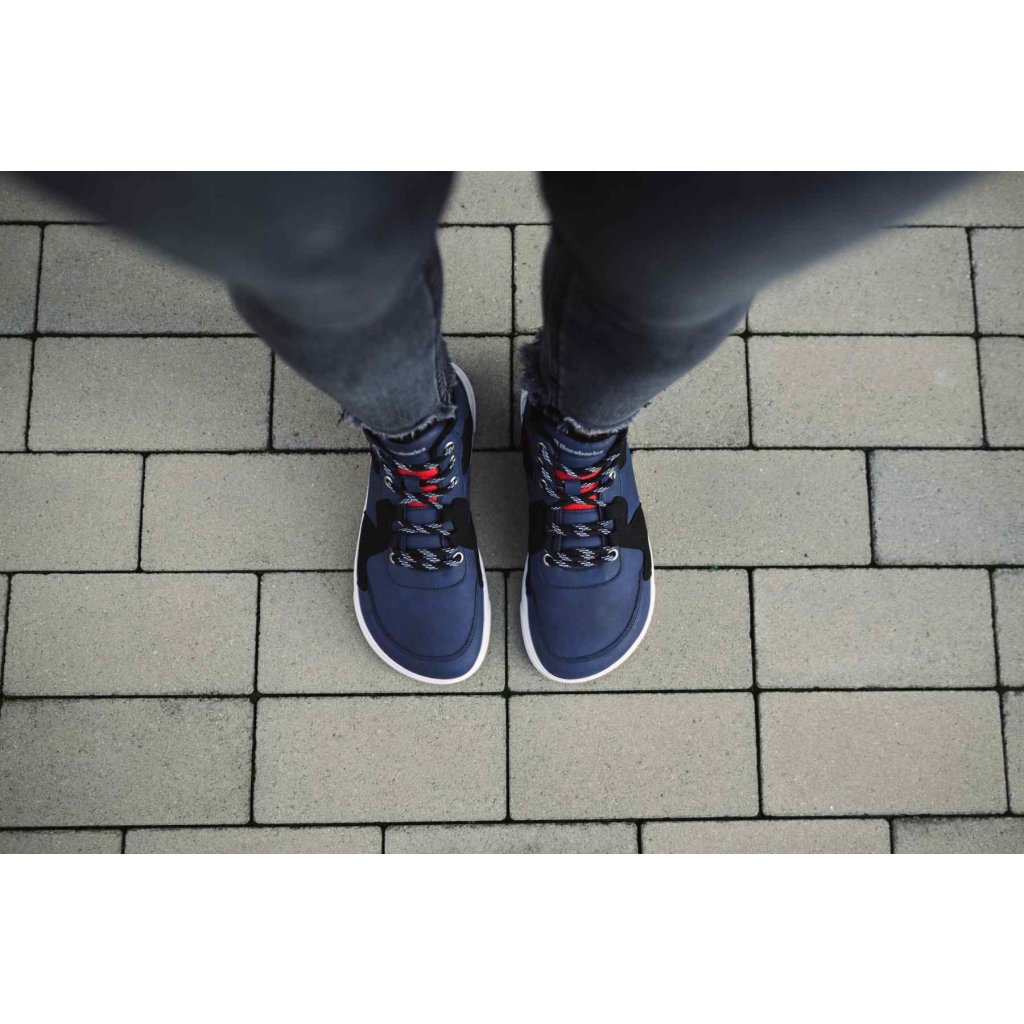 Be Lenka Barebarics Lynx Dark Blue & White Barfußstiefeletten