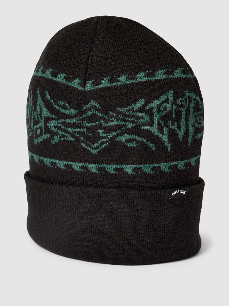 Beanie mit Stretch-Anteil in schwarz