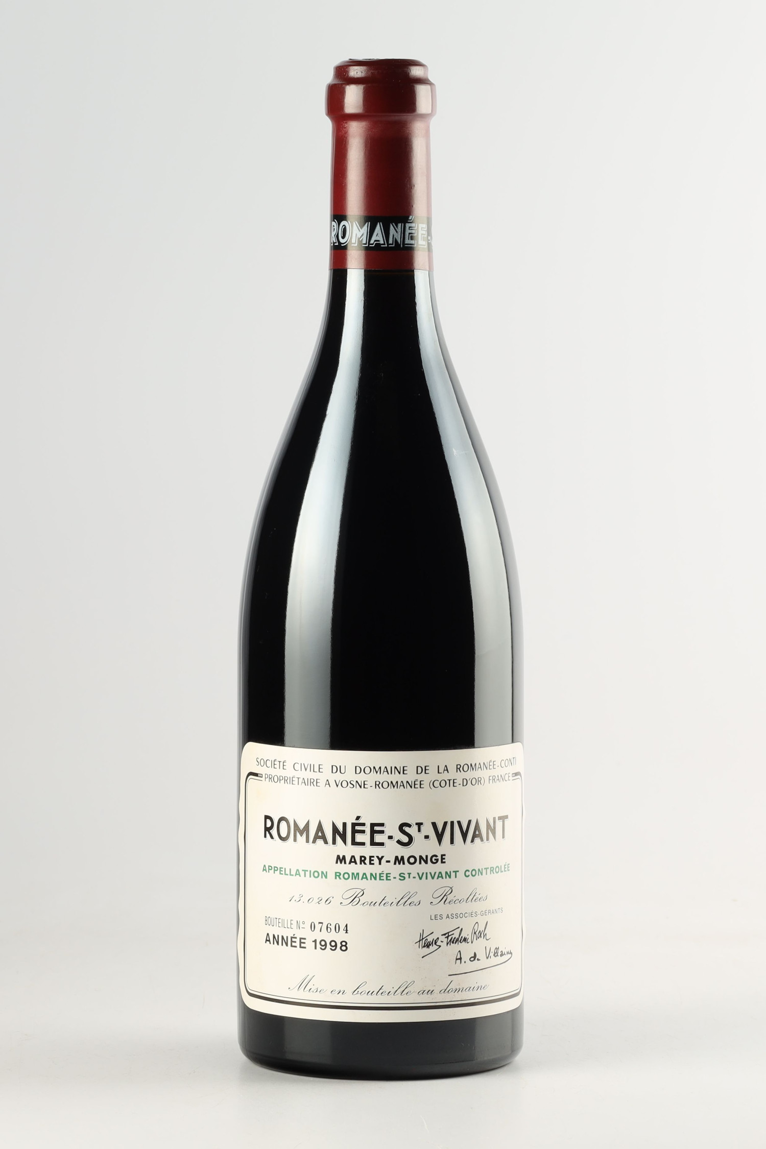 Domaine De La Romanee Conti Marey Monge 1998, Romanée Saint Vivant