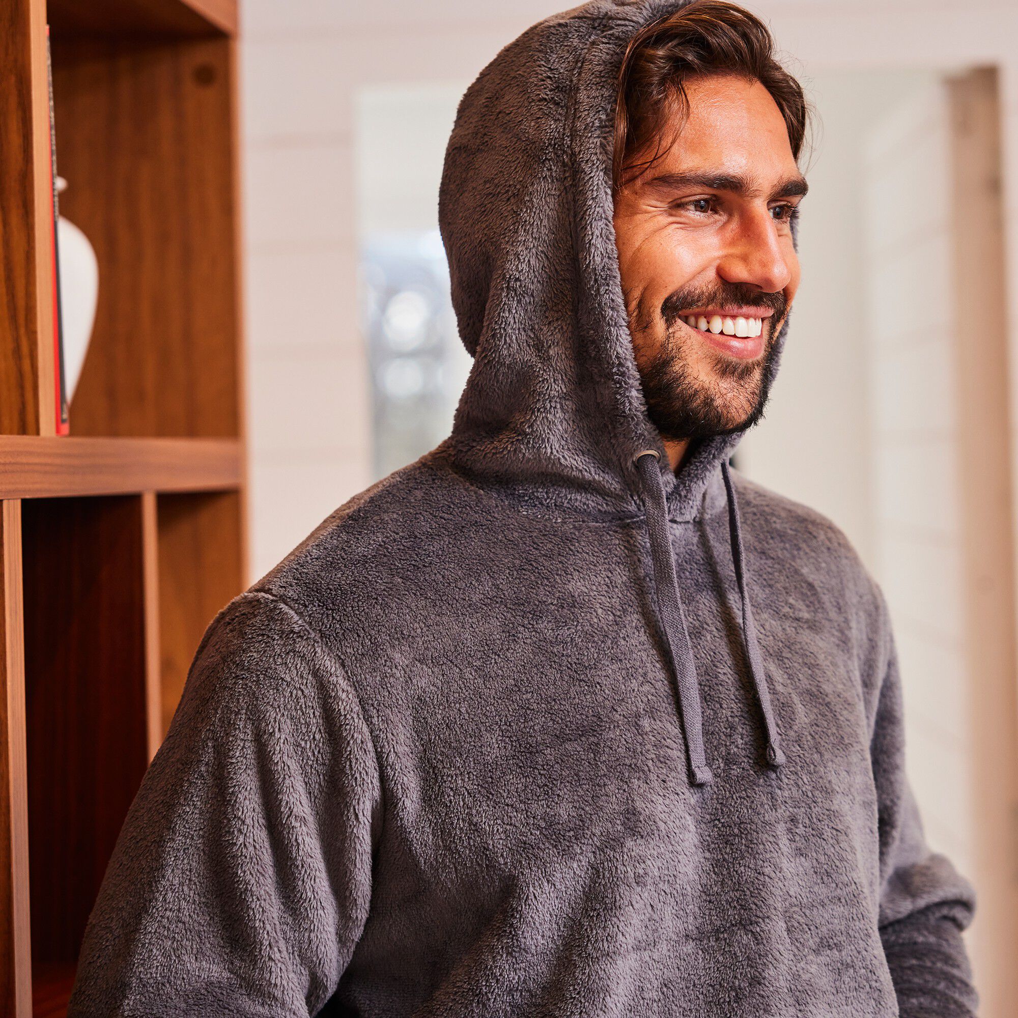 Sweat à capuche en polaire