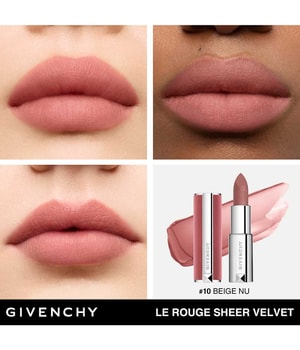 GIVENCHY Le Rouge Sheer Velvet Lippenstift-3.4 g