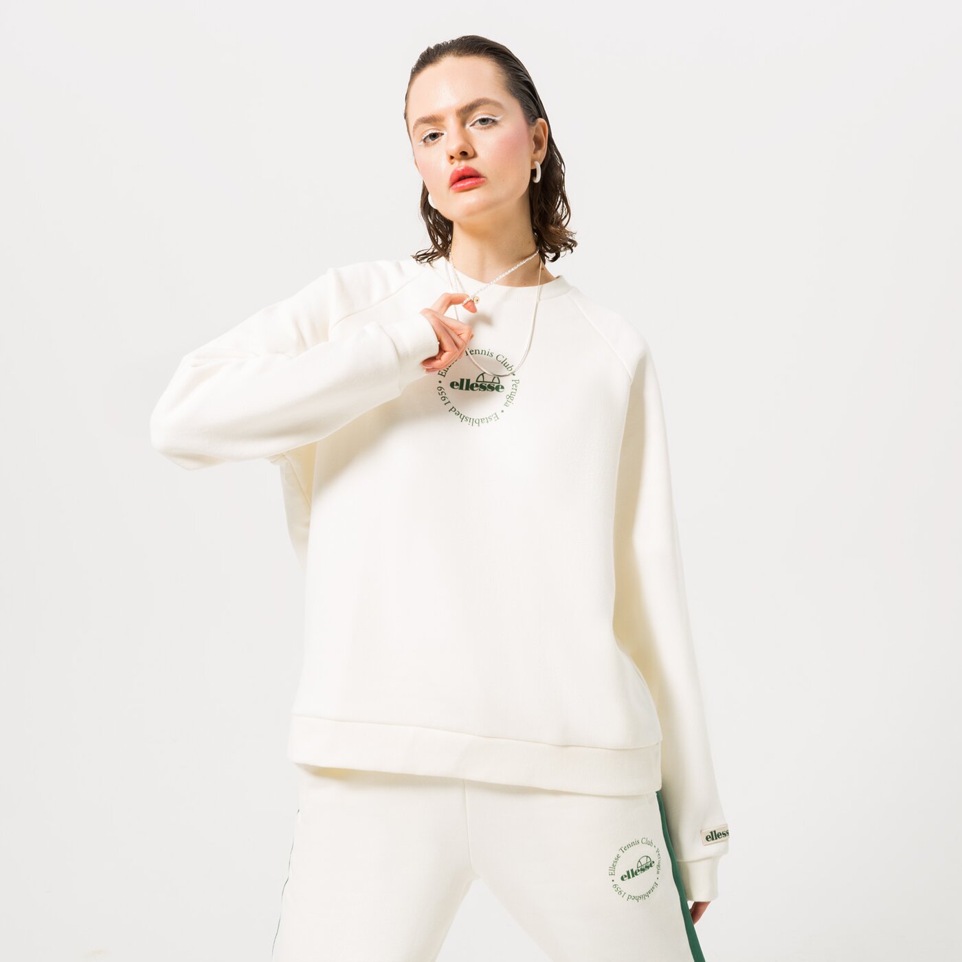 ELLESSE SWEATSHIRT VOLIERO SWEATSHIRT OFF WHT Weiß