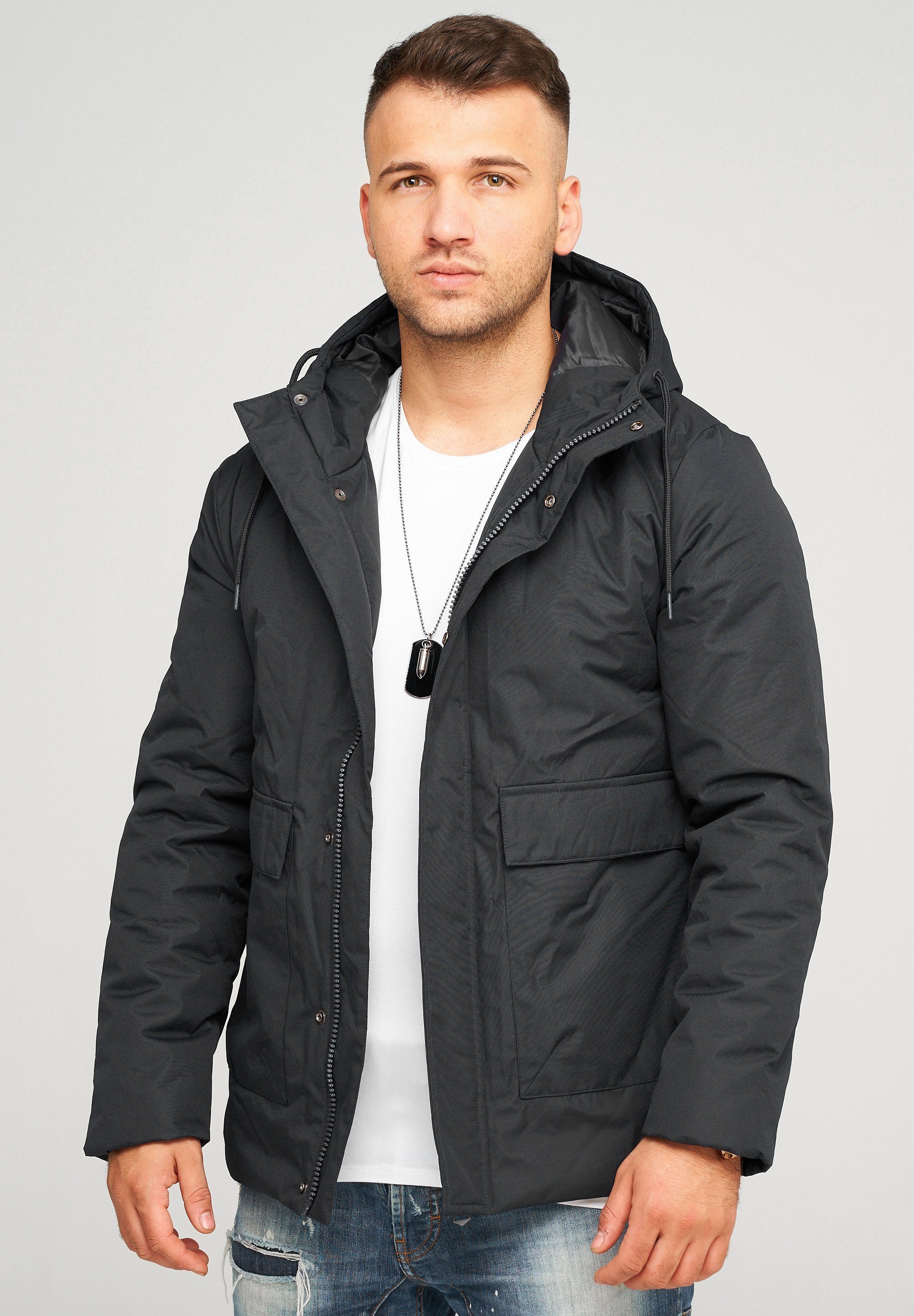 behype Outdoorjacke BHANFIEL mit Kapuze