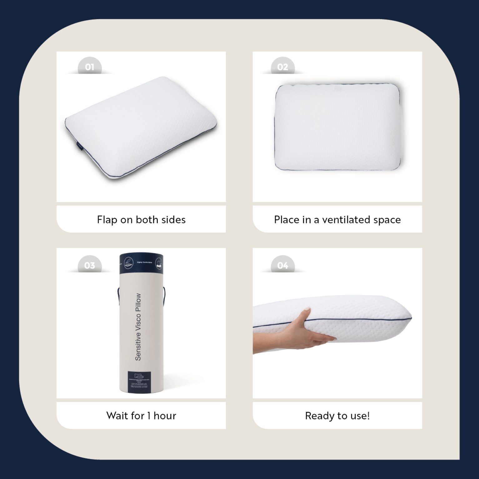 Nackenstützkissen Memory Foam Pillow, English Home