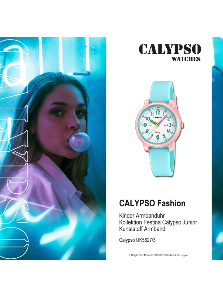 Calypso Analog-Armbanduhr Calypso Junior hellblau mittel (ca. 32mm) günstig kaufen onesize