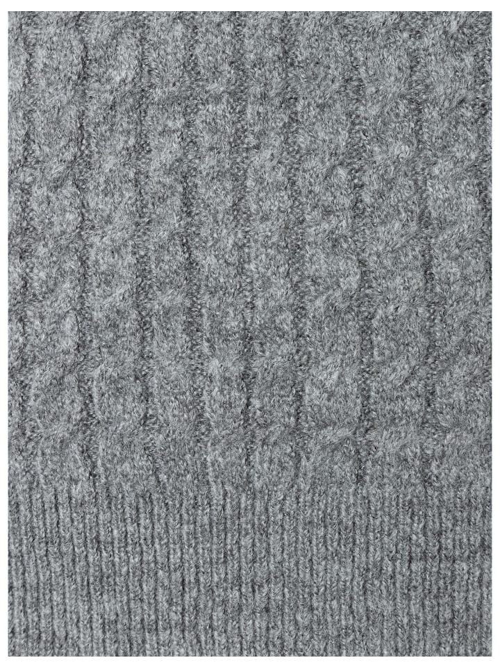 More & More Strukturpullover in grau günstig kaufen
