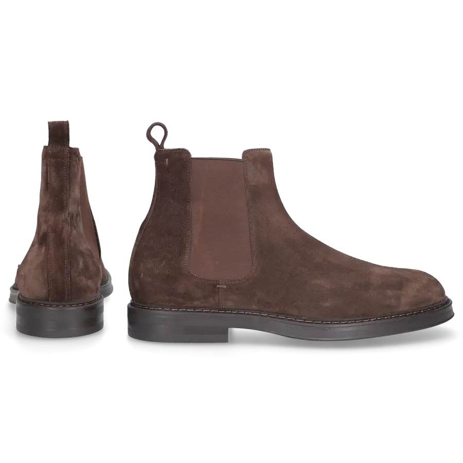 Henderson - Chelsea Boots 82503 Veloursleder - braun