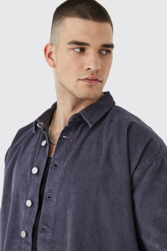 Tall Boxy Fit Cord Shirt