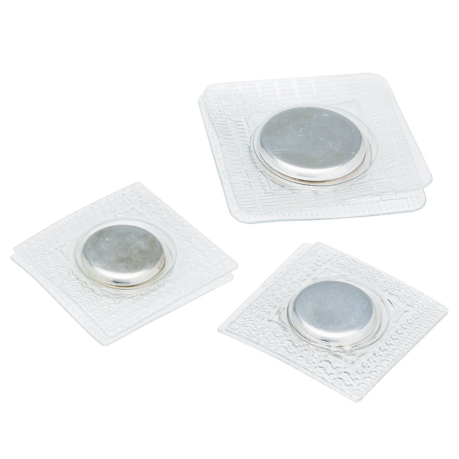 buttinette Magnet-Verschlüsse zum Einnähen, Größe: 15 + 19 mm Ø, Inhalt: 3 Stück