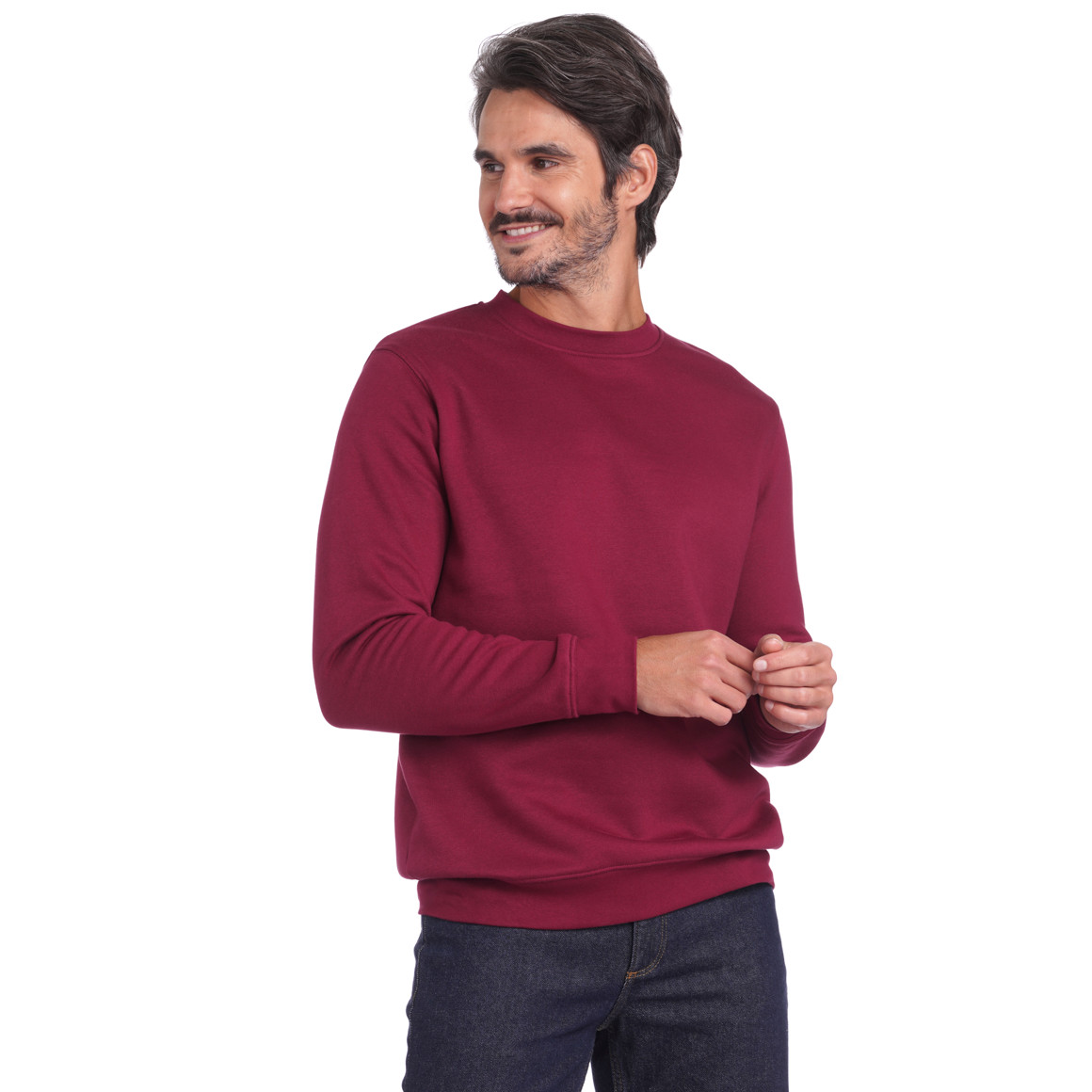 Herren Sweatshirt mit Rundhalsausschnitt