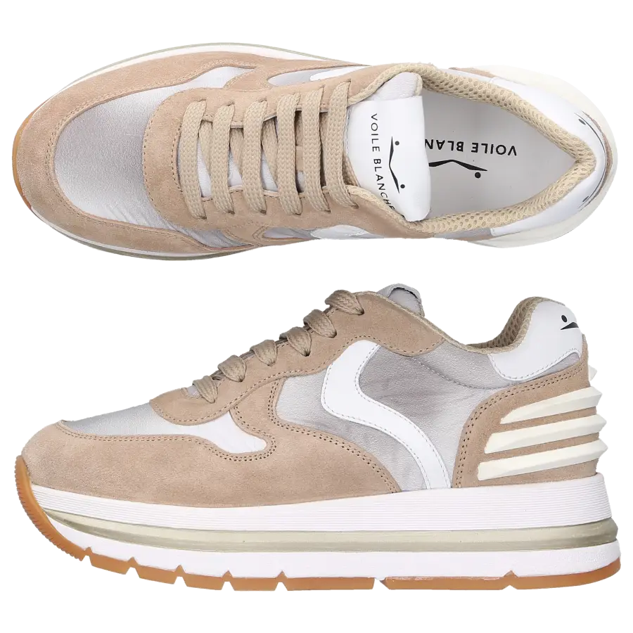 VOILE BLANCHE - Sneaker low MARAN POWER Veloursleder - beige