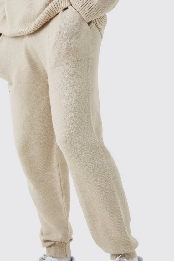 Oversize Homme Jogginghose aus Rippstrick