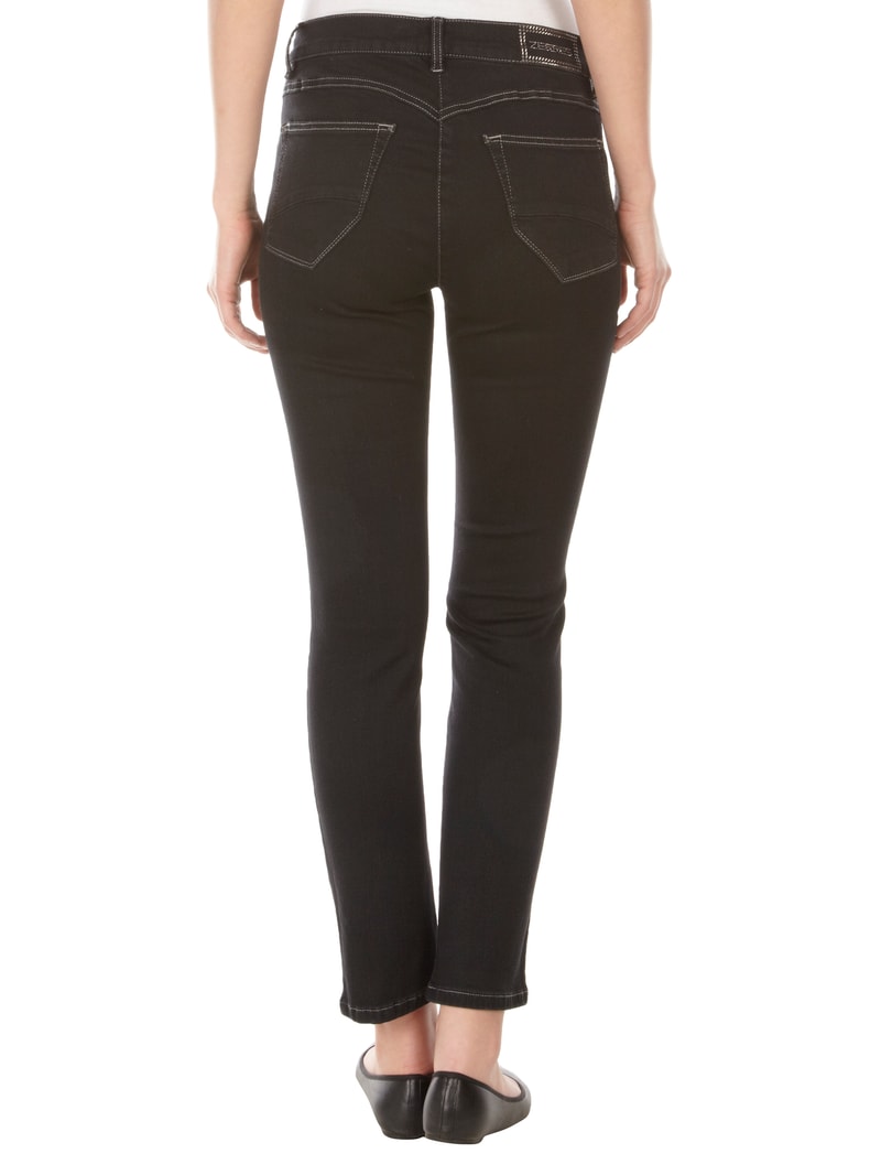 Jeans mit Stretch-Anteil Modell 'Twigy' in schwarz