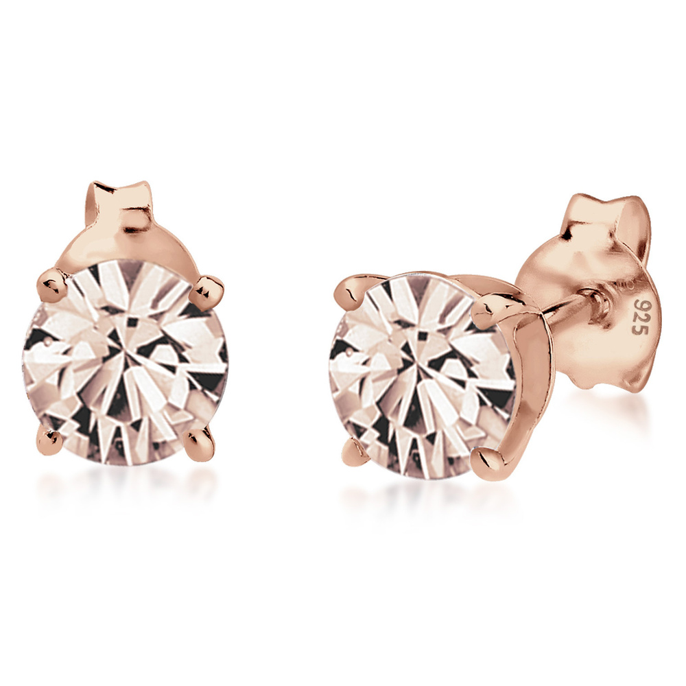 Elli Elli Boucles d'Oreilles Femmes étincelant rond avec des cristaux en argent sterli Boucles d'oreilles