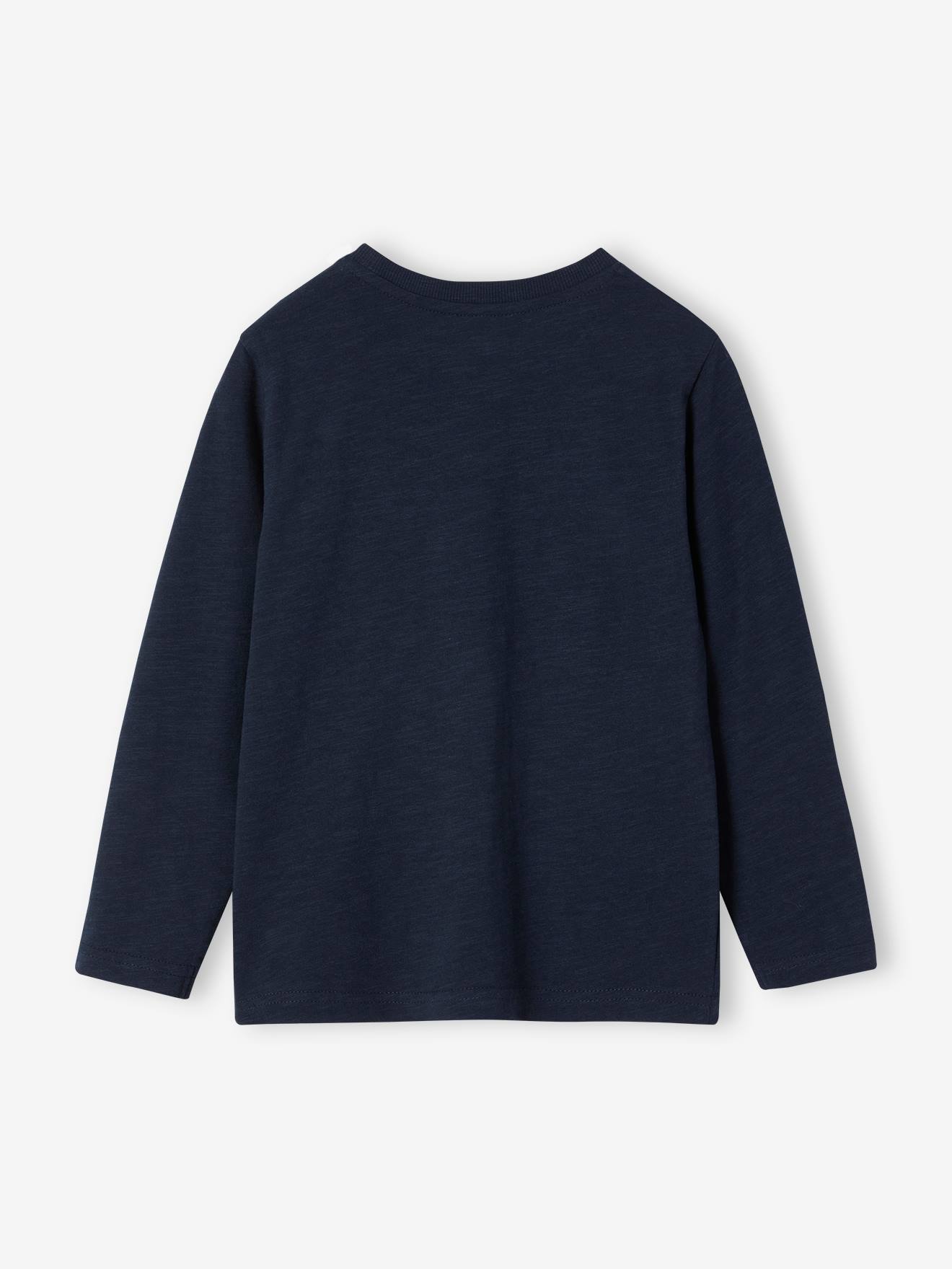 Vertbaudet Jungen Langarmshirt BASIC, personalisierbar Oeko-Tex - camelfarben